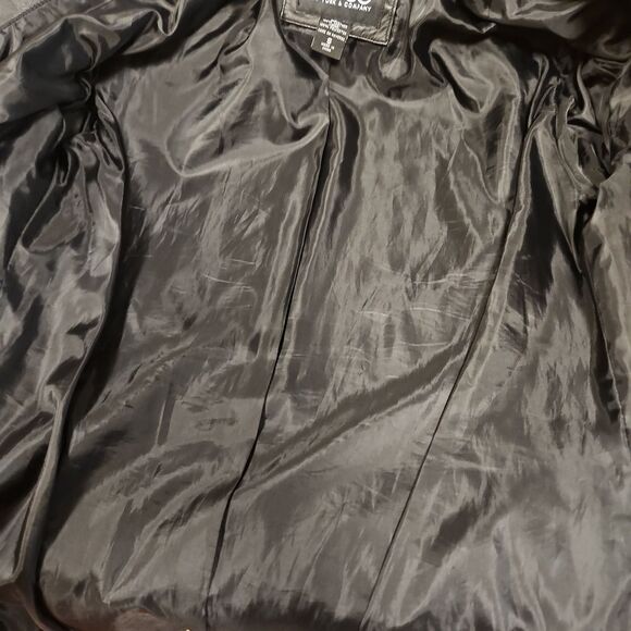 🌹Geniune Leather New York & Company Black Jacket sz S - Picture 7 of 8